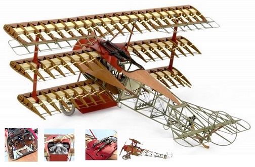 Artesania 1/16 Fokker Dr.I Red Barons Airplane